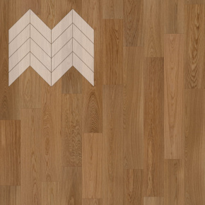 Паркет Елка Французская Lab Arte Chevron Дуб Рустик Гридж лак 600/450х150х14/3/45° в интерьере