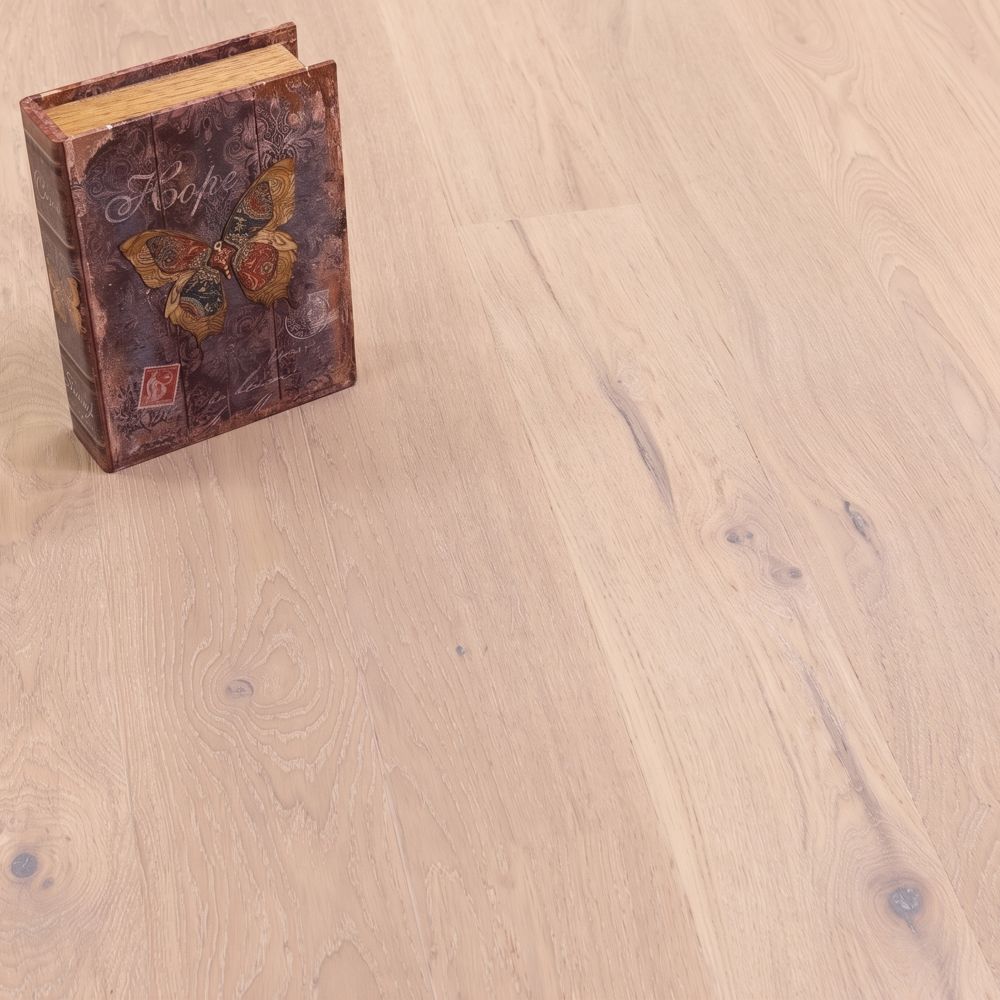Паркетная доска PolarWood ДУБ АРТИСТ БЕЛЫЙ МАСЛО 14x138x1800 2V 1П (2,0 м2)