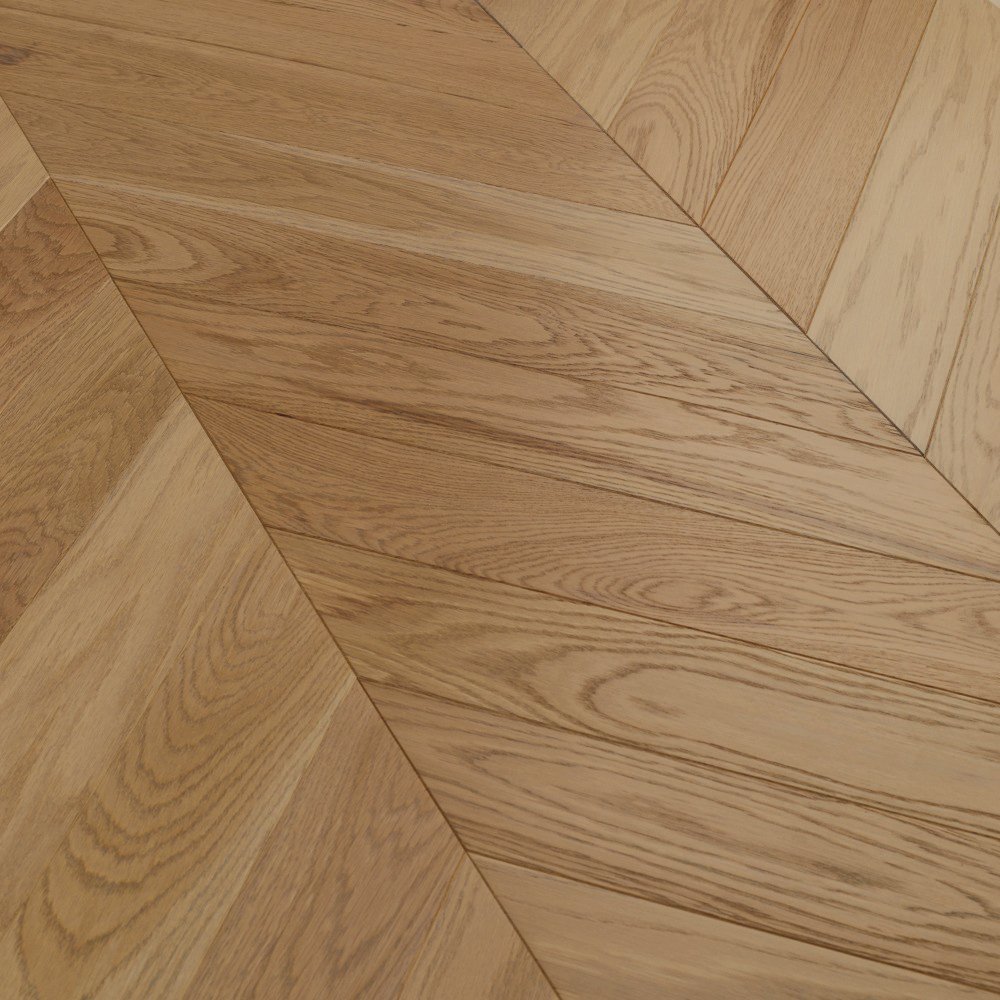Паркет Елка Французская Lab Arte Chevron Дуб Рустик Бург лак 600/510х90х14/3/45°