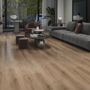 ПВХ Покрытие Calitex Diamonds Sierra Plank Click DM801 1220x228x6 (1,947 м2) в интерьере