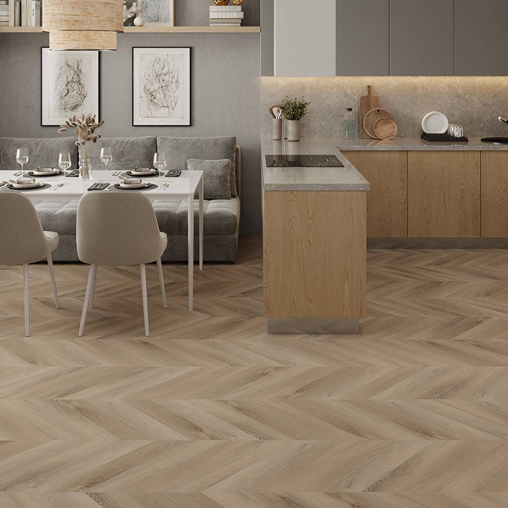 Ламинат ПВХ Alpine Floor Дуб Синистра Chevron SPC ECO 18-6***