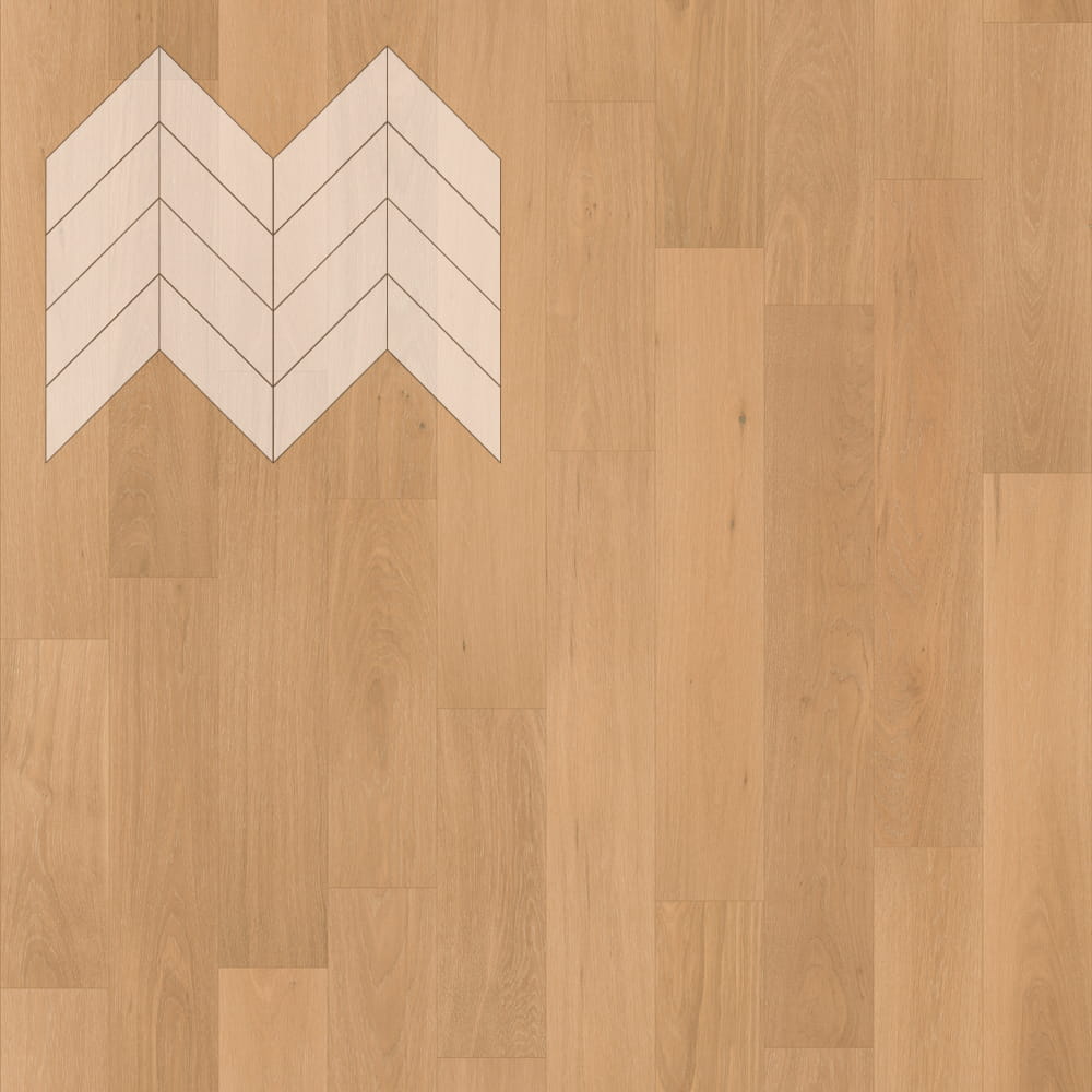 Паркет Елка Французская Lab Arte Chevron Дуб Селект Флора лак 600/450х150х14/3/45°