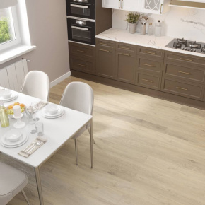 Ламинат ПВХ Alpine Floor Дуб Капучино ABA ЕСО 7-12*** в интерьере