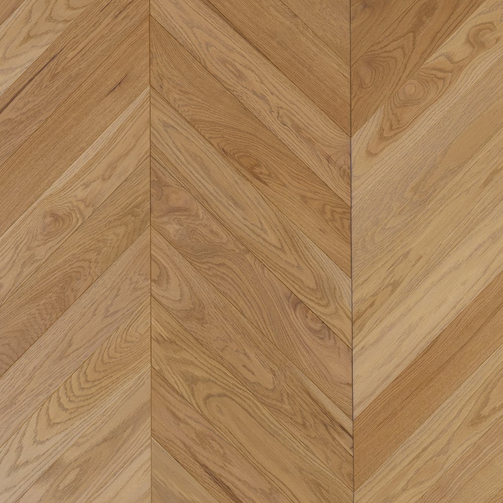 Паркет Елка Французская Lab Arte Chevron Дуб Рустик Бург лак 600/510х90х14/3/45°