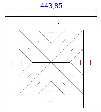 Модульный паркет LabArte инженерный Дуб Original №1-65 443*443*15/3 Прозрачное масло